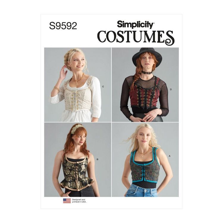 Simplicity Sewing Pattern S9592 Misses Corsets 