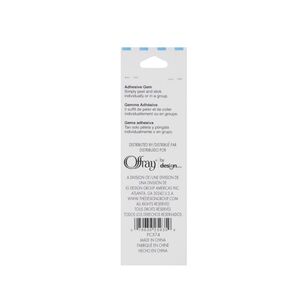 Offray Adhesive Strips Clear Pack of 3 Silver