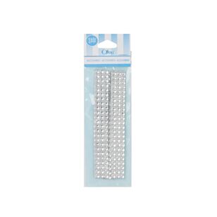 Offray Adhesive Strips Clear Pack of 3 Silver