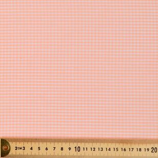 Yarn Dyed Gingham 112 cm Cotton Shell Pink 112 cm