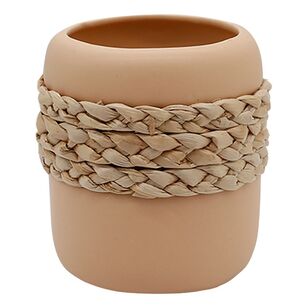 Ombre Home Amelie Large Vase With Rattan Rope Terracotta 9.7 x 10.5 cm