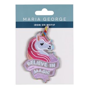 Maria George Believe In Magic Iron On Motif Multicoloured