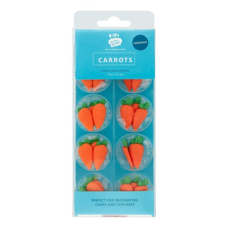 Creative Kitchen Iced Carrots Decoration 24 Pack Multicoloured