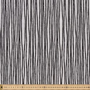 Lines 140 cm Tapestry Fabric Charcoal 140 cm