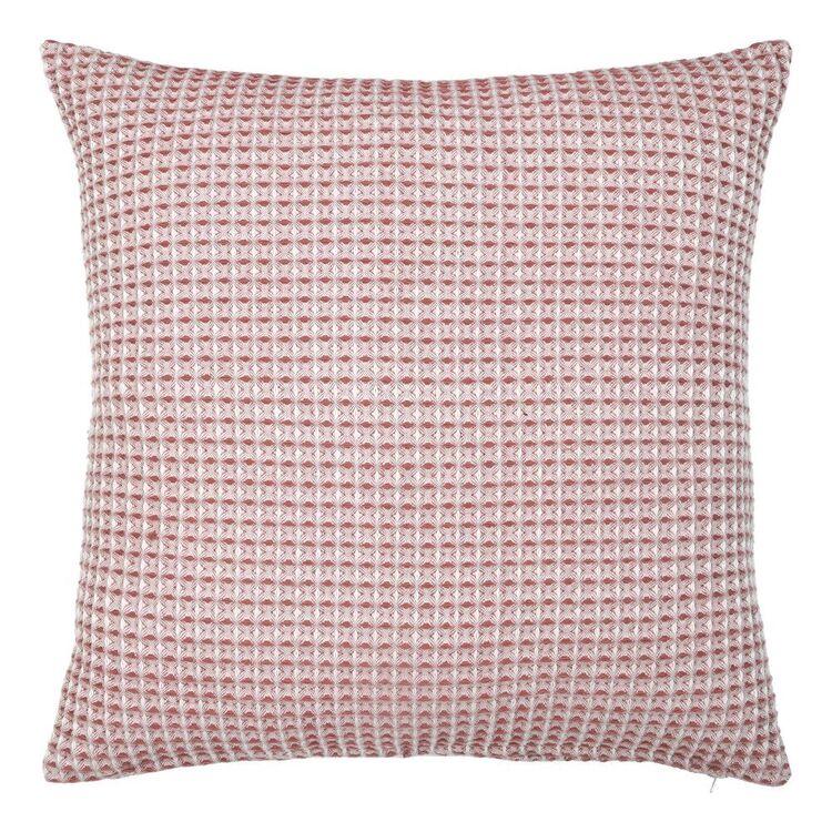 KOO Foxton Waffle Yarn Dyed Cushion Pink