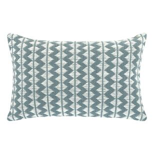 KOO Pallavi Yarn Dyed Woven Cushion II Seafoam 40 x 60 cm