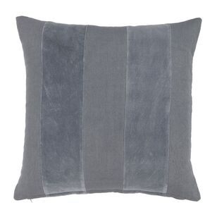 KOO Taya Velvet Stripe Cushion Silver 50 x 50 cm