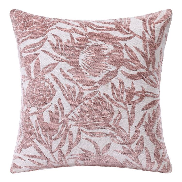 KOO Botanic Jacquard Tapestry Cushion Pink
