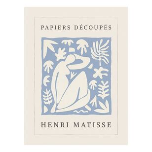 Matisse Papier Decoupes Print BLUE 40 x 60 cm