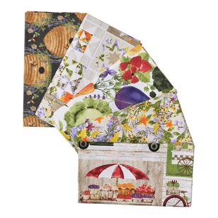 Locally Grown Fat Quarter Bundle Multicoloured 49 x 52 cm