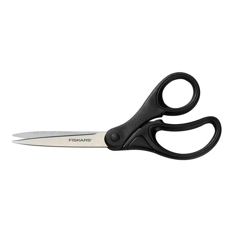 Fiskars 8 & 5 Essential Sewing Scissors in Black Marble & Gray