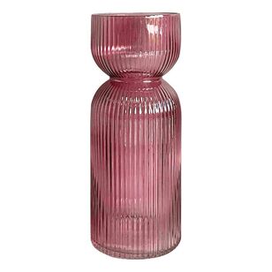 Ombre Home Ivy Bead Vase Pink 10.5 x 10.5 x 26.8 cm