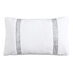 Platinum Seville Deco Cushion Snow