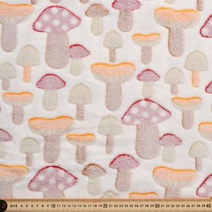 Mushrooms 148 cm Burnout Fleece White 148 cm
