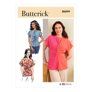 Butterick Sewing Pattern B6899 Misses' Top White