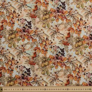Flower Fairies Harvest Time 112 cm Cotton Fabric Multicoloured 112 cm