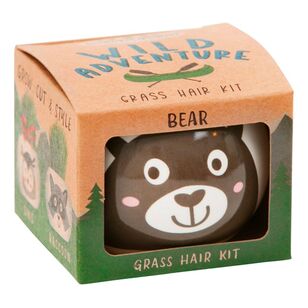 Boutique Gardens Grass Hair Kit Wild Adventure Bear Multicoloured