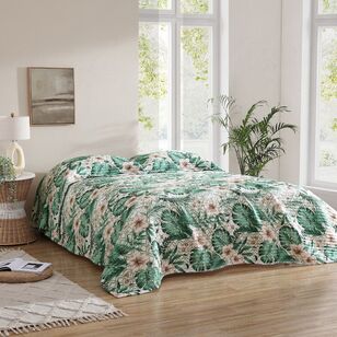 Logan & Mason Kara Reverse Sham Bedspread Aqua