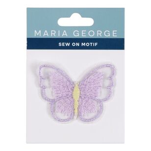 Maria George Embroidered Butterfly Sew On Motif Lilac