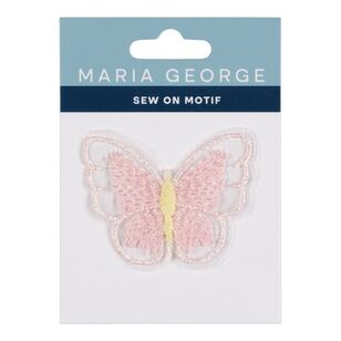 Maria George Embroidered Butterfly Sew On Motif Pink