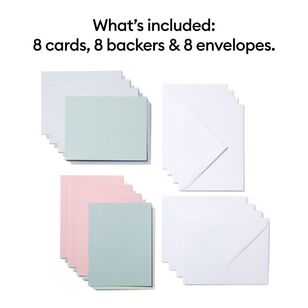 Cricut Joy Cutaway Card Sampler 8 Pack Pastel A2