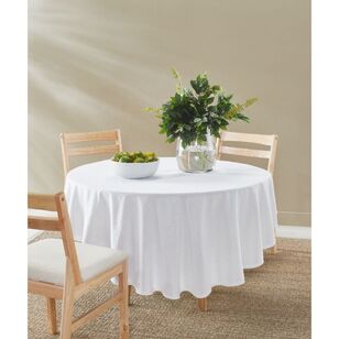 KOO Dahlia Round Tablecloth White 180 cm Round