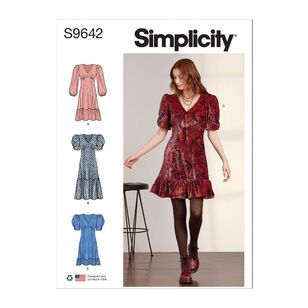 Simplicity Sewing Pattern S9642 Misses' Dresses White
