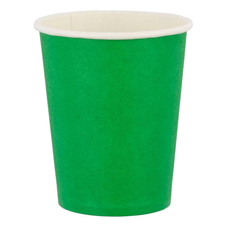 Red Yellow And Green Plastic Cups On White Stock Photo - Download