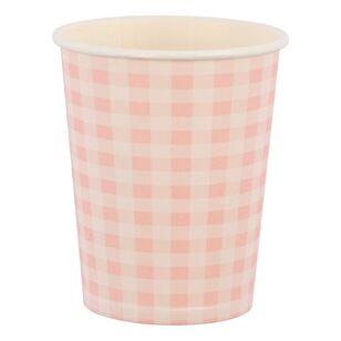 Spartys Gingham Paper Cup 16 Pack Gingham 270 mL