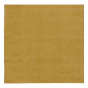 Spartys Paper Napkin 20 Pack Gold 33 x 33 cm