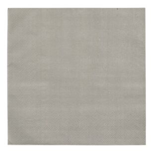 Spartys Paper Napkin 20 Pack Silver 33 x 33 cm