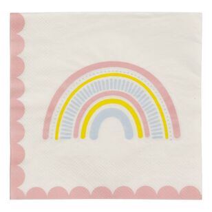 Spartys Rainbow Paper Napkin 20 Pack Rainbow