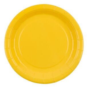 Spartys 18cm Paper Plate 16 Pack Yellow 18 cm