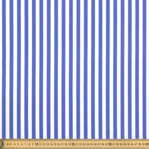 Spots & Stripes Wide Stripe 112 cm Cotton Poplin Blue 112 cm