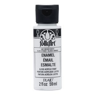 Folk Art 59 mL Enamels Paint Wicker White 59 mL