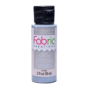 Fabric Creations 59 mL Soft Fabric Ink Silver 59 mL