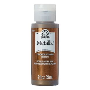 Folk Art 59 mL Multi-Surface Metallic Paint Chocolate Brown 59 mL