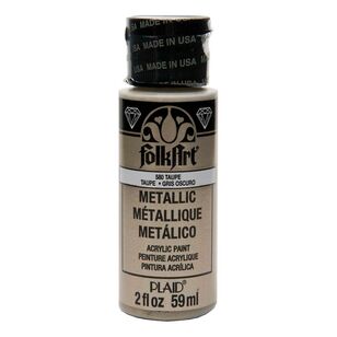 Folk Art 59 mL Multi-Surface Metallic Paint Taupe 59 mL