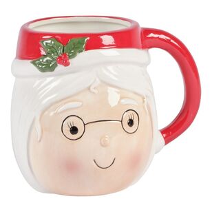 Jolly & Joy Mrs Claus Christmas Mug Multicoloured