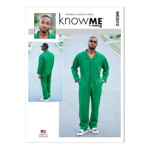 McCall's Know Me Sewing Pattern ME2012 Men's Jumpsuit White