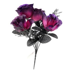 Spooky Hollow Bunch Of Roses With Eyes Purple