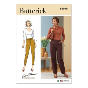 Butterick Sewing Pattern B6910 Misses' Contour-Band Pants White