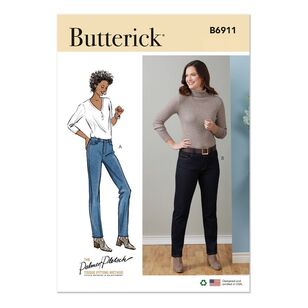 Butterick Sewing Pattern B6911 Misses' Jeans White