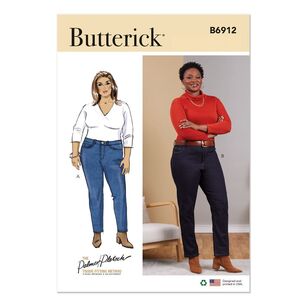 Butterick Sewing Pattern B6912 Women's Jeans White
