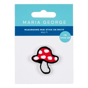 Maria George Mushrooms Mini Stick On Motif Multicoloured