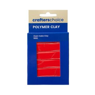 Crafters Choice Polymer Clay Bright Red 100 g