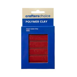 Crafters Choice Polymer Clay Deep Red 100 g