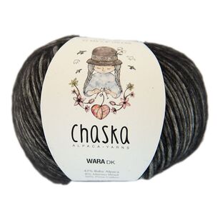 Chaska Wara 8 Ply Yarn Black 50 g