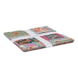 Folk Flora Layer Charm Pack Multicoloured 10 x 10 in