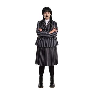 Spooky Hollow Gothic School Uniform Adult Costume Black & Purple